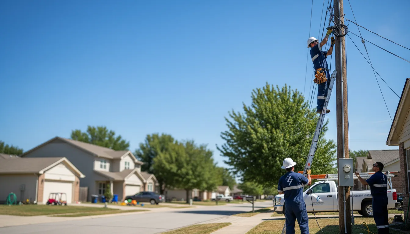 Residential electrician providing installation services in Edcouch, TX